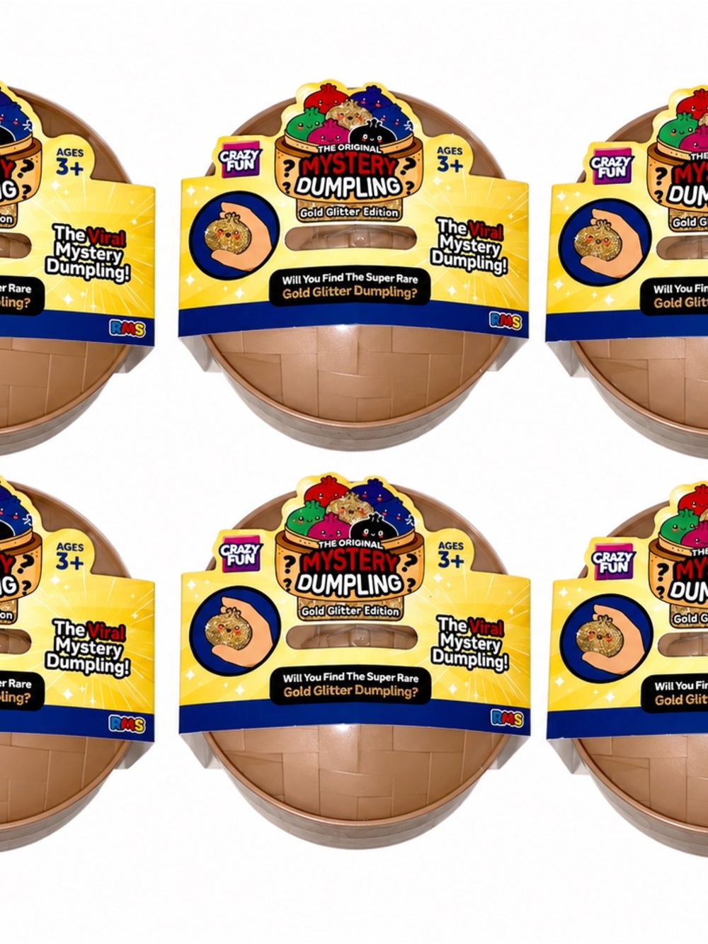6 Original Mystery Dumpling - Gold Glitter Edition sealed - RARE